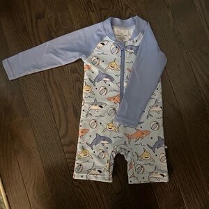 Caden Lane Shark Rash guard  18-24 months
